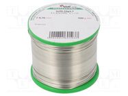 Soldering wire; tin; Sn96,3Ag3,7; 0.7mm; 0.5kg; lead free; reel CYNEL