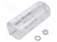 Capacitor: motors, run; 40uF; 470V; Ø45x98mm; -25÷85°C; ±5%; 10000h KEMET