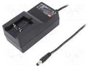 Power supply: switching; mains,plug; 18VDC; 2.2A; 39.6W; 88% MEAN WELL