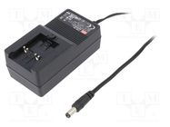 Power supply: switched-mode; mains,plug; 36VDC; 1.11A; 40W; 89% MEAN WELL