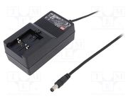 Power supply: switched-mode; mains,plug; 48VDC; 830mA; 40W; 89% MEAN WELL