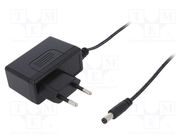 Power supply: switched-mode; mains,plug; 15VDC; 0.8A; 12W; Plug: EU MEAN WELL