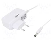 Power supply: switching; mains,plug-in; 12VDC; 1.2A; 14.4W; 84.28% POS