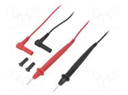 Test leads; Umax: 600V; Imax: 10A; Len: 0.9m; black,red; 2pcs. UNI-T