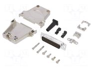 Connector: D-Sub HD; PIN: 44; male; straight; soldering; for cable AMPHENOL COMMUNICATIONS SOLUTIONS