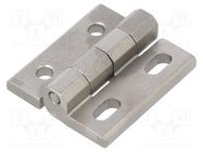 Hinge; Width: 40mm; stainless steel; H: 45mm; without regulation ELESA+GANTER