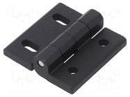 Hinge; Width: 45mm; cast zinc; black; H: 45mm; without regulation ELESA+GANTER