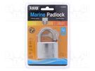 Padlock; marine,shackle; Protection: medium (level 7); B: 28mm KASP