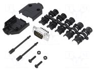 Connector: D-Sub; PIN: 9; male; straight; screw terminal; for cable AMPHENOL COMMUNICATIONS SOLUTIONS