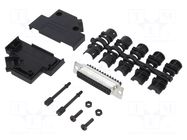 Connector: D-Sub; PIN: 25; female; straight; screw terminal AMPHENOL COMMUNICATIONS SOLUTIONS