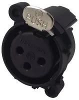 SOCKET, XLR, PANEL, VERTICAL/PCB