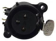 CONNECTOR, XLR, PANEL, THT, 3WAY