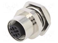Connector: M12; socket; PIN: 5; female; 125V; vertical; IPX7; 5A ATTEND