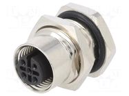 Connector: M12; socket; PIN: 5; female; 125V; vertical; IPX7; THT ATTEND