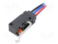 Microswitch SNAP ACTION; 0.1A/125VAC; SPDT; ON-(ON); Pos: 2; IP67 OMRON Electronic Components