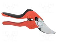 Garden pruner; 175mm; steel; Ø15mm max; S; ERGO® BAHCO