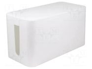 Cable box; white; W: 115mm; L: 235mm; H: 120mm LOGILINK