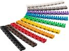 Cable Marker Clips ''Digits 0–9'' for Cable Diameters of 2.8 - 4.6 mm, 2.5 mm - 10x 10 coloured coding rings for labelling cables with a wire cross-section of 2.5 mm²