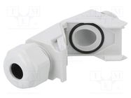 Cable gland; angular; M16; 1.5; IP68; polyamide; grey; HSK-W HUMMEL