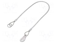 Retaining cable; Plating: PVC; stainless steel; L: 500mm; D1: 30mm ELESA+GANTER