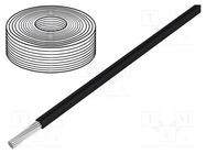 Wire; 0.2mm2; solid; Cu; PVC; black; 60V; 10m; 1x0.2mm2 DONAU ELEKTRONIK