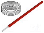 Wire; stranded; Cu; 0.04mm2; PVC; red; 60V; 100m; 1x0.04mm2 DONAU ELEKTRONIK