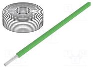 Wire; stranded; Cu; 0.04mm2; PVC; green; 60V; 10m; 1x0.04mm2 DONAU ELEKTRONIK