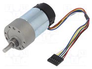 Motor: DC; with gearbox; 24VDC; 3A; Shaft: D spring; 1000rpm; 10: 1 POLOLU