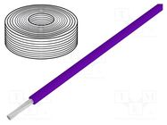 Wire; stranded; Cu; 0.04mm2; PVC; violet; 60V; 10m; 1x0.04mm2 DONAU ELEKTRONIK