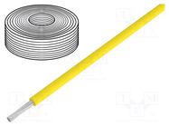 Wire; LivY-Toy; stranded; Cu; 0.04mm2; PVC; yellow; 60V; 10m DONAU ELEKTRONIK