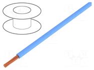 Wire; H07V2-K; stranded; Cu; 10mm2; 8AWG; Insulation: PVC; blue HELUKABEL