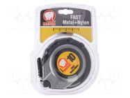 Measuring tape; L: 10m; Width: 15mm; ABS,elastolan; measure MEDID