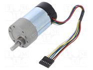 Motor: DC; with gearbox; 24VDC; 3A; Shaft: D spring; 1600rpm; 6.25: 1 POLOLU