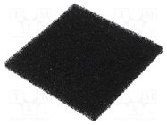 Spare part: filter; for soldering fume absorber; black; ESD QUICK