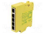 Switch Ethernet; unmanaged; Number of ports: 5; 5÷30VDC; RJ45 BRAINBOXES