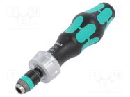 Screwdriver handle; with ratchet; 142mm; max.50Nm WERA
