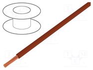 Wire; H05V2-K; stranded; Cu; 1mm2; 18AWG; PVC; brown; 300V,500V HELUKABEL