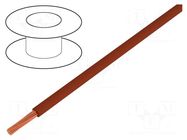 Wire; H07V2-K; stranded; Cu; 6mm2; 10AWG; PVC; brown; 450V,750V HELUKABEL