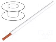 Wire; stranded; OFC; 0.35mm2; PVC; white; 49V; 200m; 1x0.35mm2 TASKER