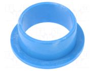 Bearing: sleeve bearing; with flange; Øout: 23mm; Øint: 20mm; blue IGUS