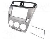 Radio frame; Honda; 2 DIN; grey 4CARMEDIA