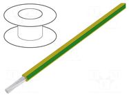 Wire; stranded; Cu; 20AWG; PVC; yellow-green; 600V; 1x20AWG HELUKABEL