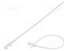Cable tie; with a hole for screw mounting; L: 220mm; W: 4.8mm FIX&FASTEN