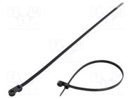 Cable tie; with a hole for screw mounting; L: 420mm; W: 7.6mm FIX&FASTEN