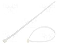 Cable tie; L: 400mm; W: 9mm; natural; polyamide; 778N; Ømax: 105mm FIX&FASTEN