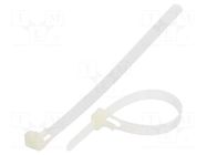 Cable tie; multi use; L: 150mm; W: 7.6mm; natural; polyamide; 222N FIX&FASTEN