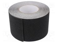 Tape: marking; black; L: 18m; W: 18mm; antislip,self-adhesive 