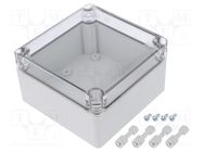 Enclosure: multipurpose; X: 125mm; Y: 125mm; Z: 75mm; MPC; light grey WEIDMÜLLER