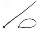 Cable tie; L: 380mm; W: 7.6mm; polyamide; 533N; black; Ømax: 102mm FIX&FASTEN