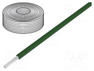 Wire; stranded; Cu; 16AWG; PVC; dark green; 300V; 30m; 100ft BELDEN